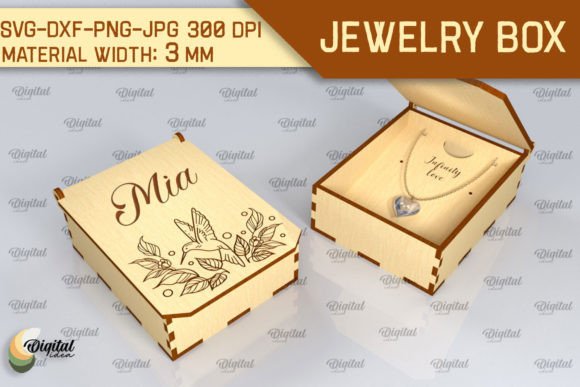 Download Jewelry Box SVG. Lasercut Small Gift Box - Jewelry Collection