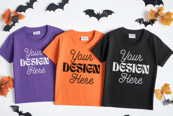 Download Halloween C1717 Folded Lay Mockup 28 - Premium Resources