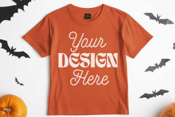 Download Halloween C1717 Folded Lay Mockup 41 - Premium Resources