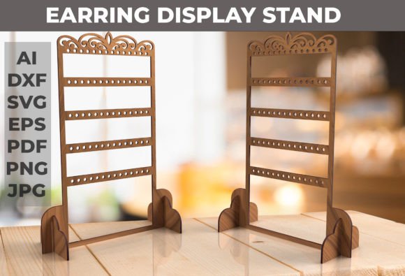 Download Laser Cut Earring Jewelry Display Stand - Jewelry Collection