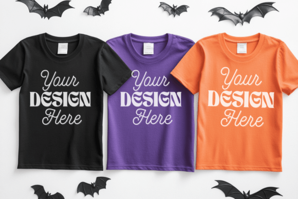Download Halloween C1717 Folded Lay Mockup 30 - Premium Resources