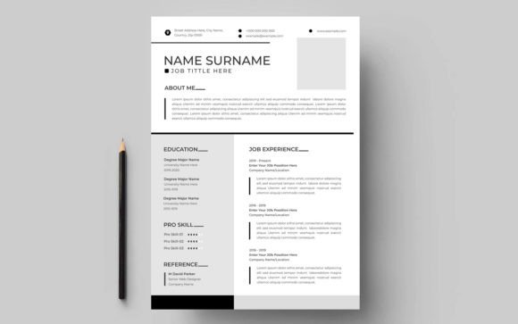 Download Minimalist Resume Cv Layout Design - Minimalist Collection