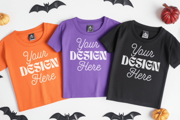 Download Halloween C1717 Folded Lay Mockup 29 - Premium Resources